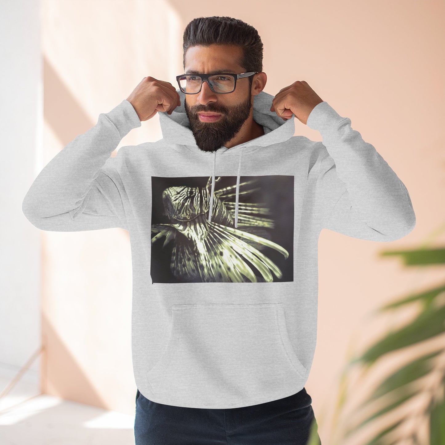 Three-Panel Fleece Hoodie
