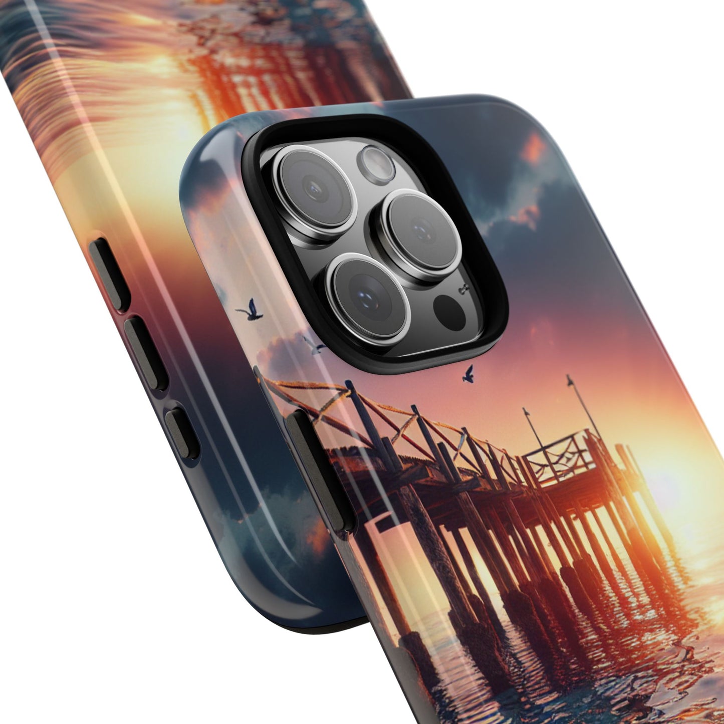 SUNSET on the PIER  phone case