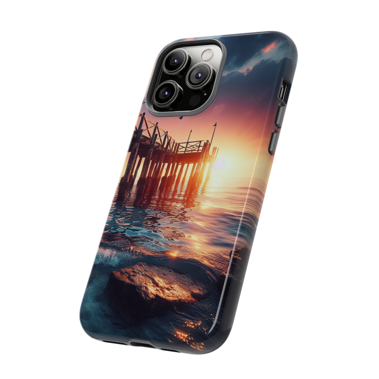SUNSET on the PIER  phone case