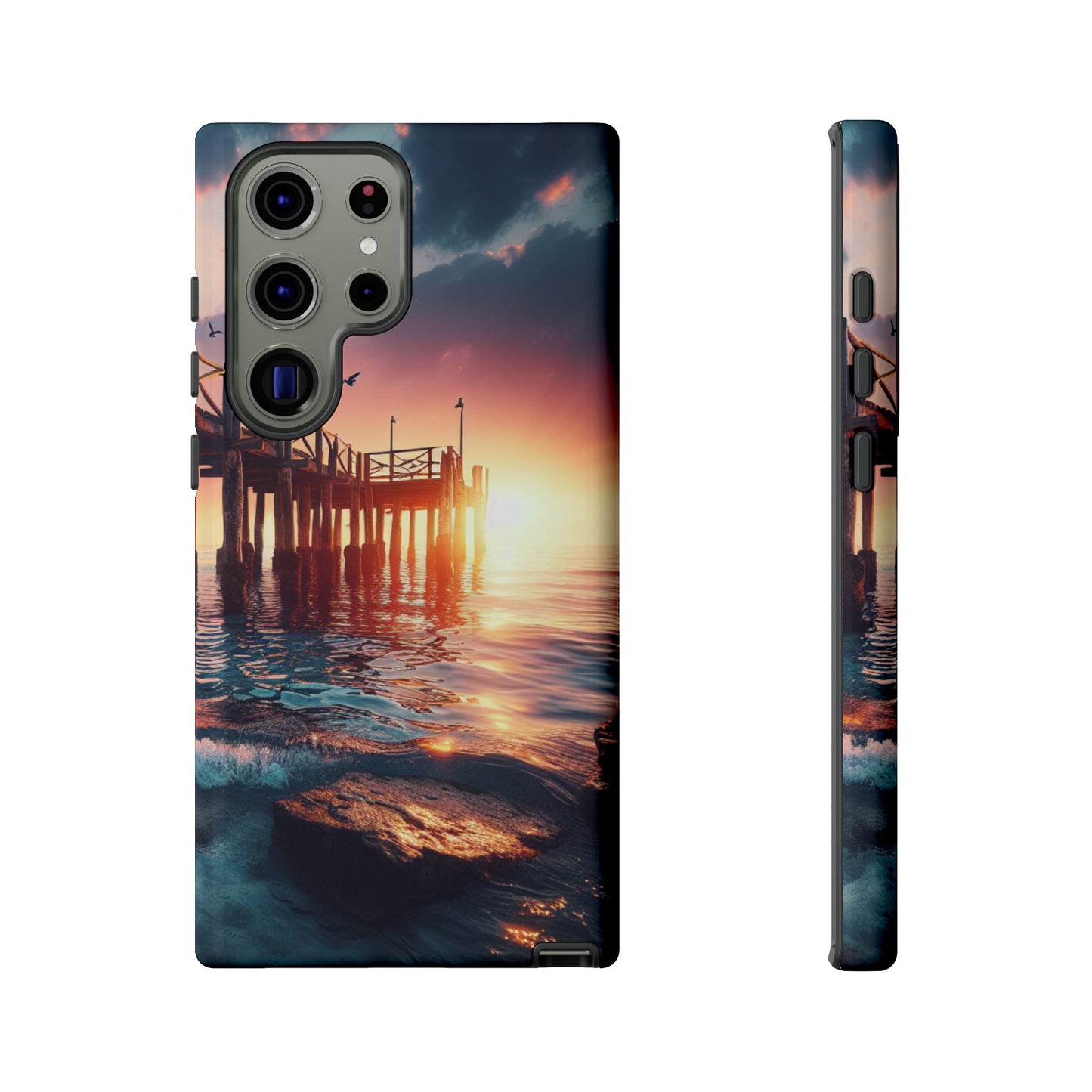SUNSET on the PIER  phone case