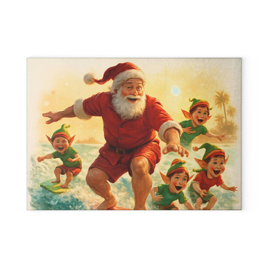 CHRISTMAS Glass Cutting Board