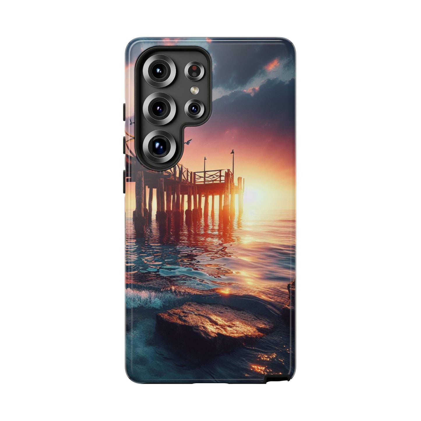 SUNSET on the PIER  phone case