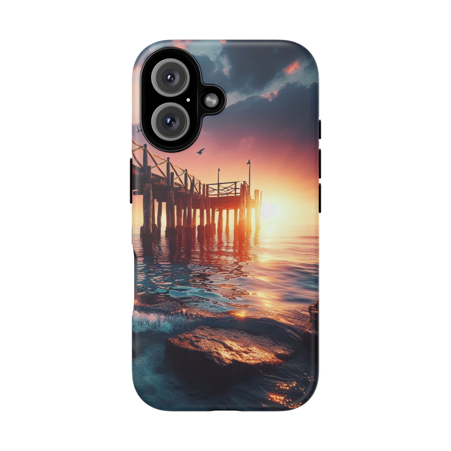 SUNSET on the PIER  phone case