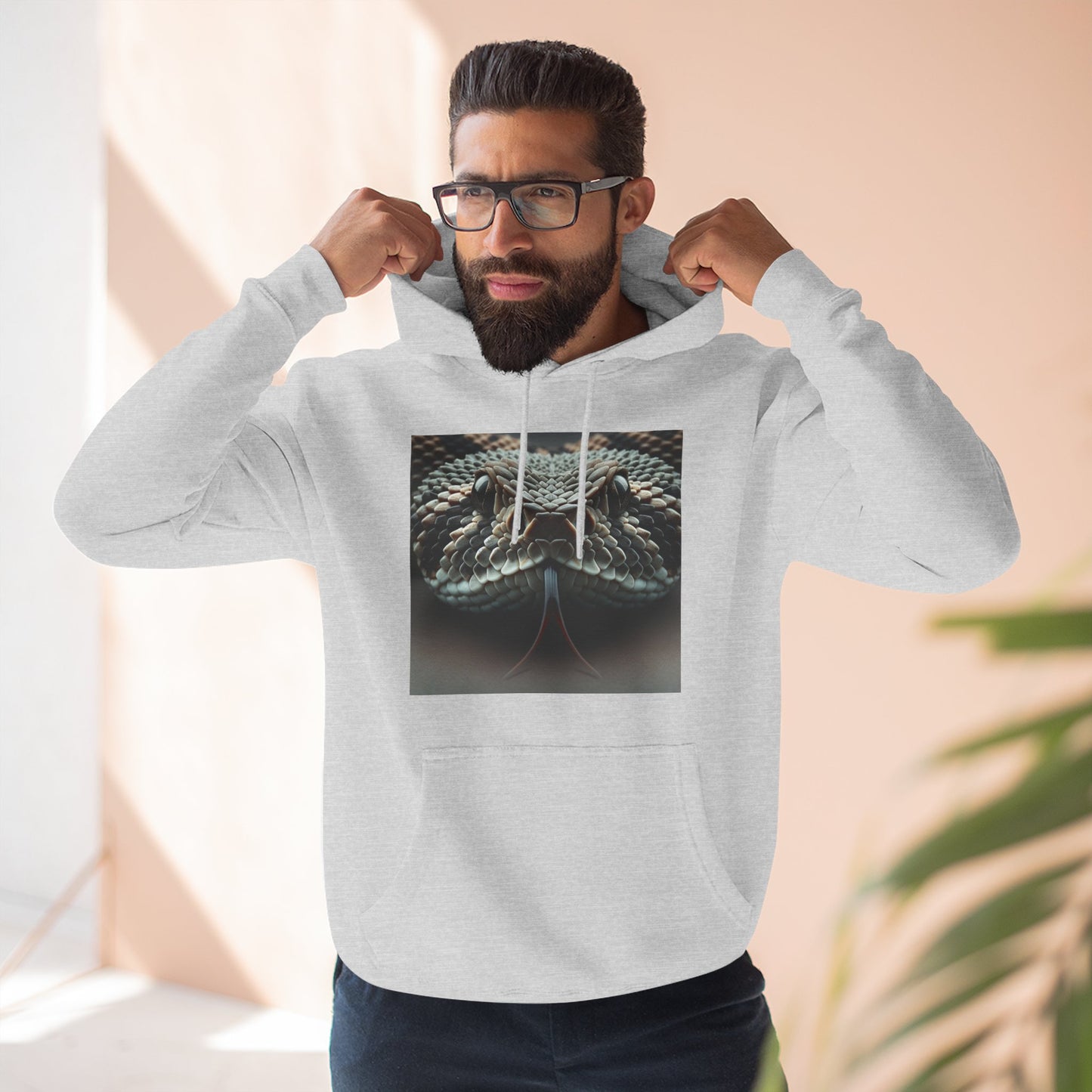 Three-Panel Fleece Hoodie