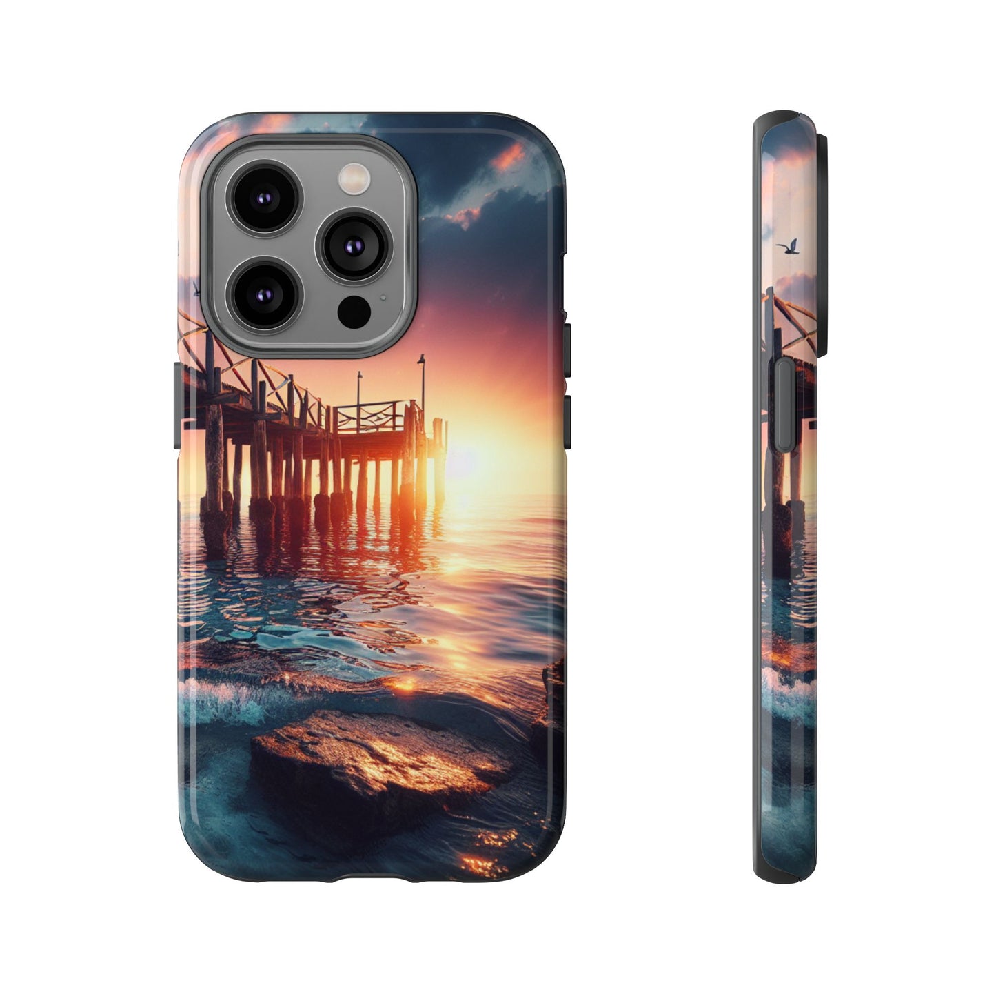 SUNSET on the PIER  phone case