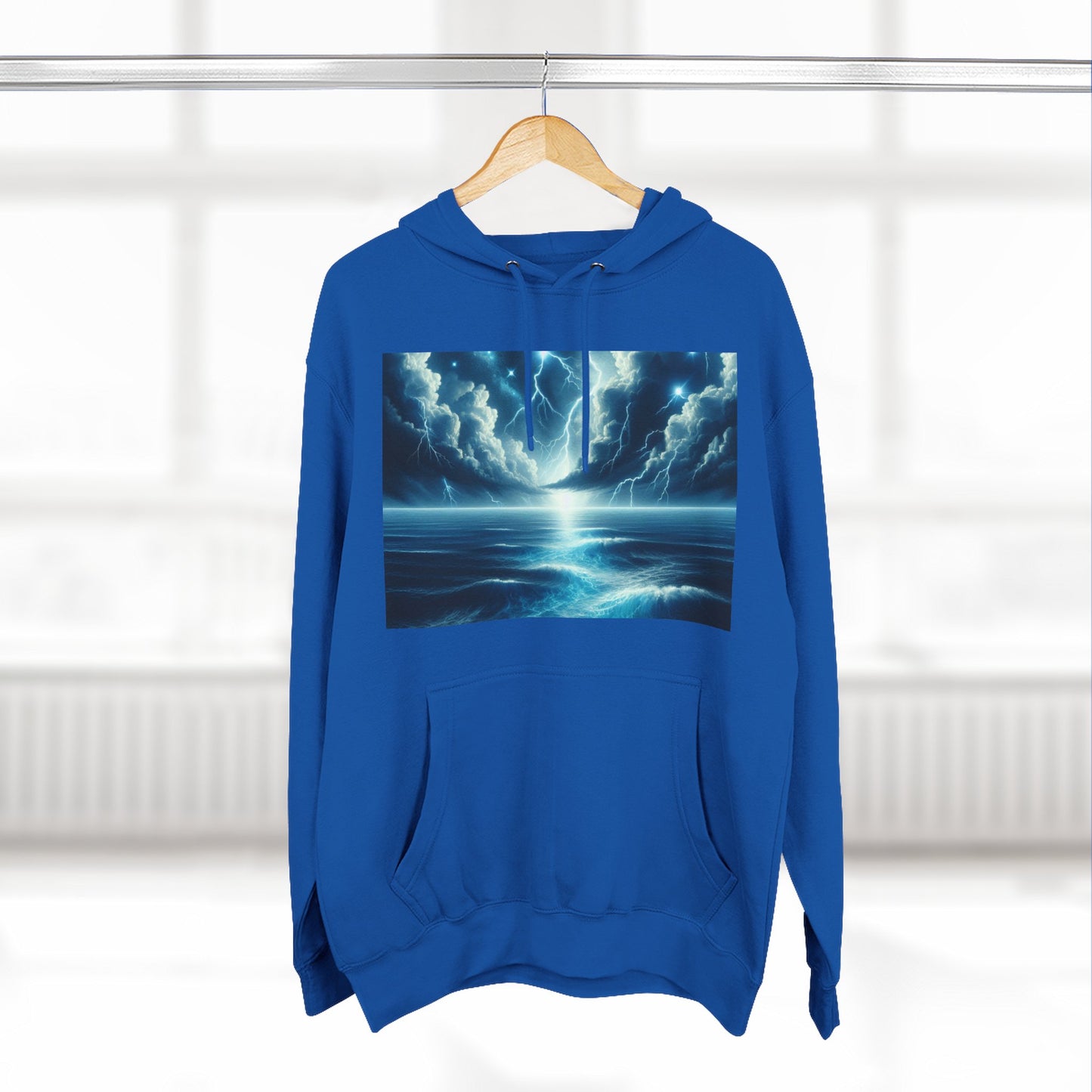 Three-Panel Fleece Hoodie