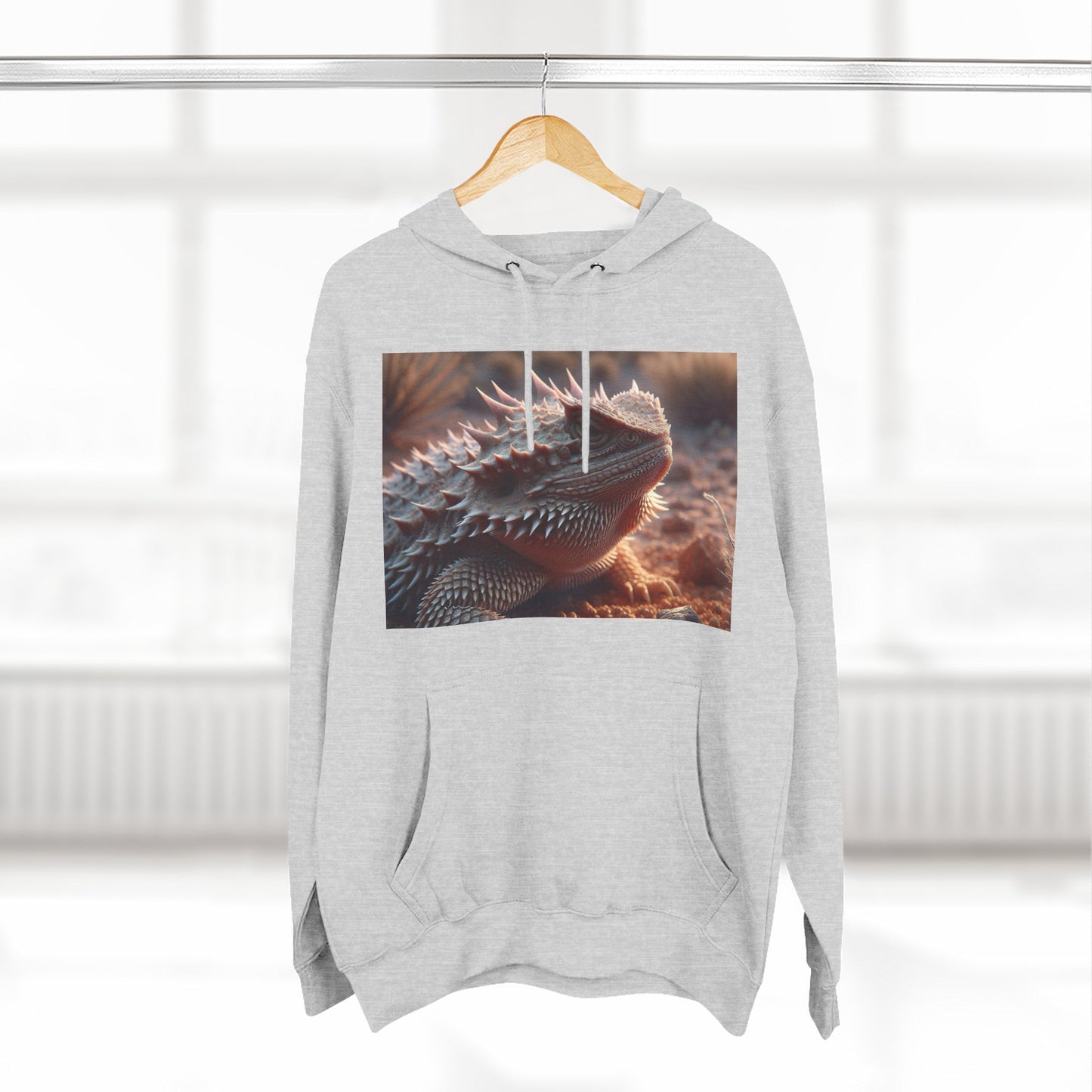 Three-Panel Fleece Hoodie