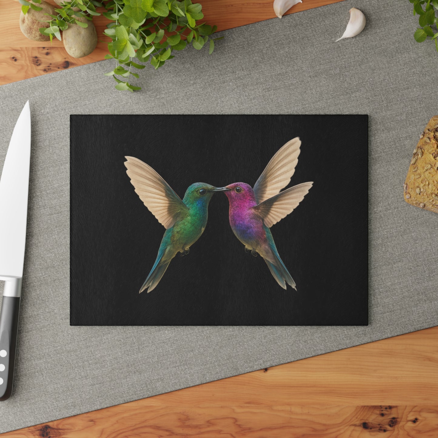 HUMMINGBIRD Glass Cutting Board