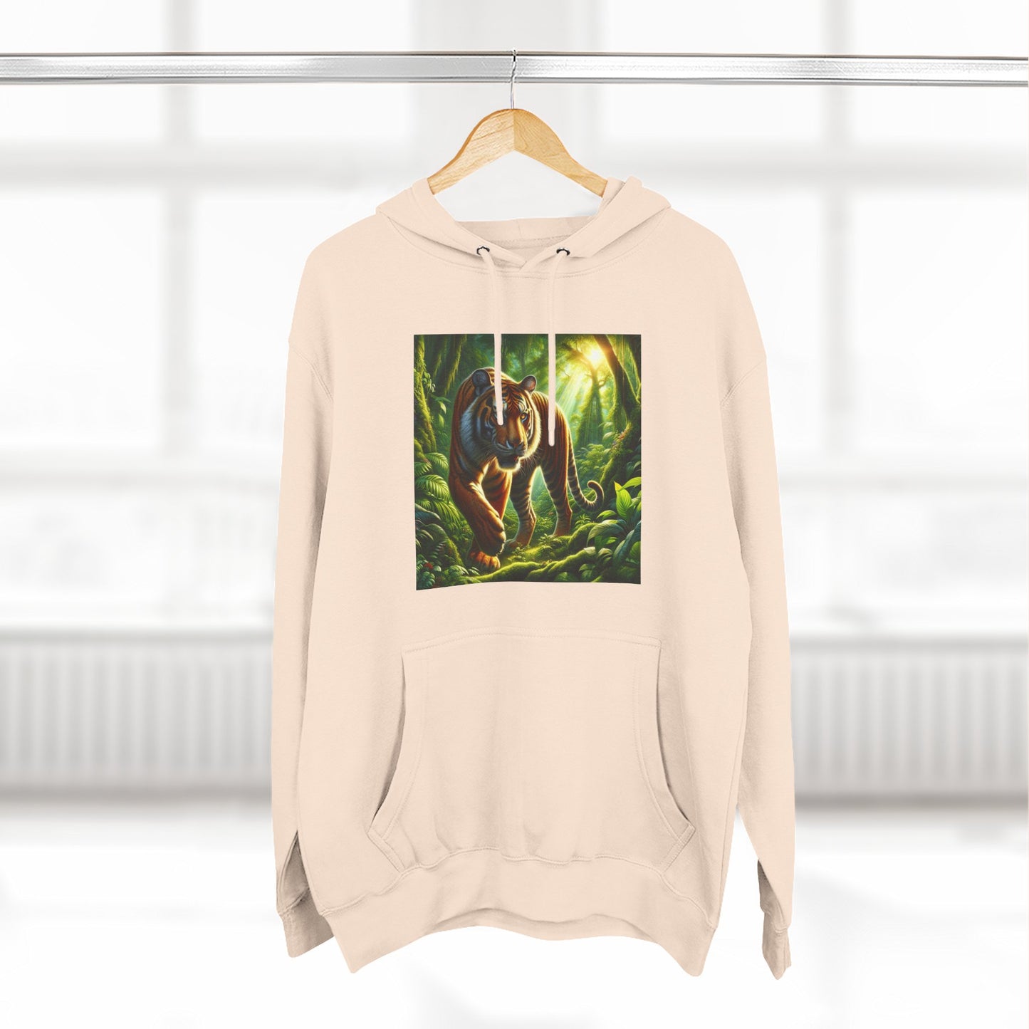 Three-Panel Fleece Hoodie