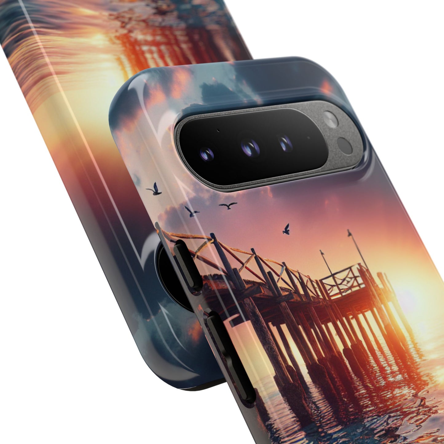 SUNSET on the PIER  phone case