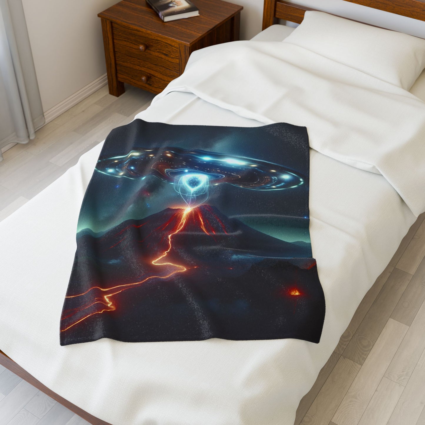 UFO Velveteen Plush Blanket