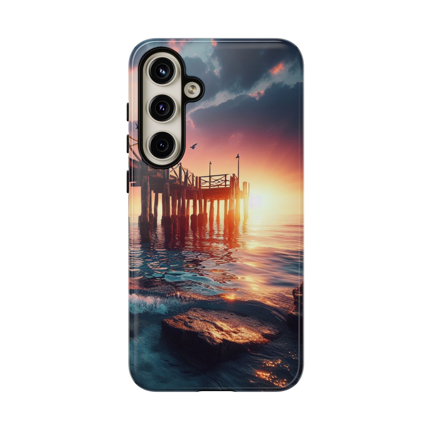 SUNSET on the PIER  phone case