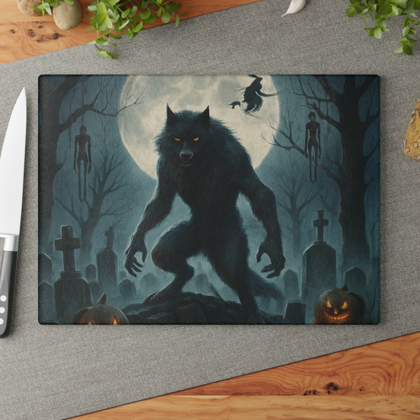 HALLOWEEN Glass Cutting Board