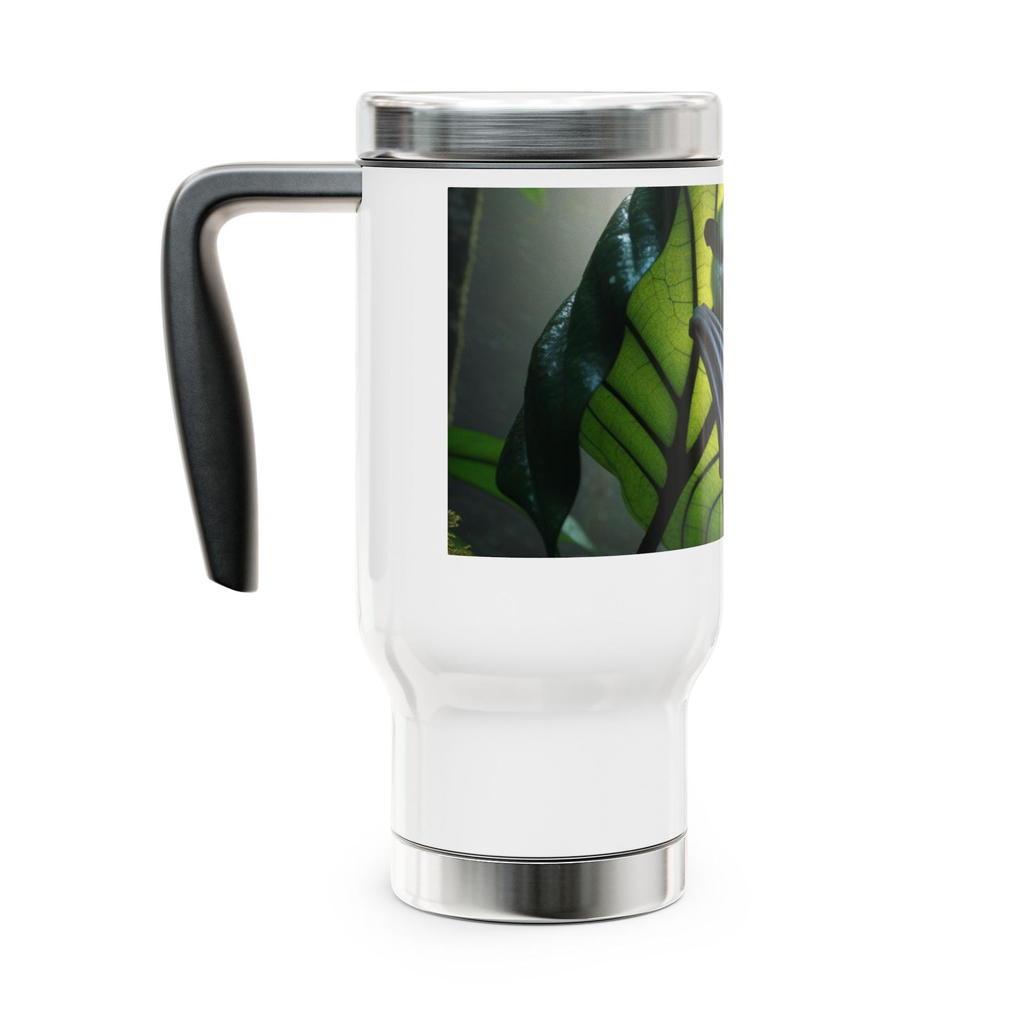 Stainless Steel Travel Mug with Handle, 14oz