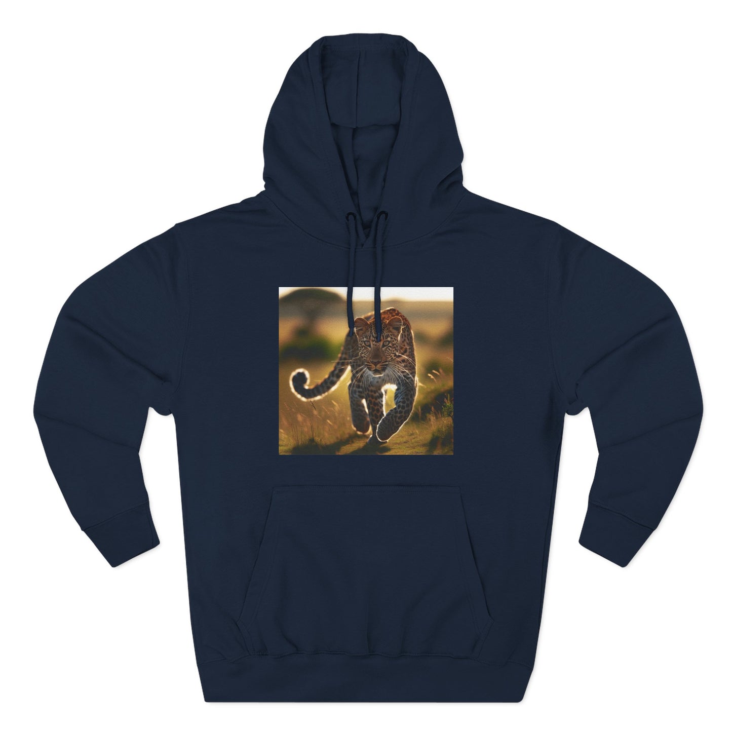 Three-Panel Fleece Hoodie
