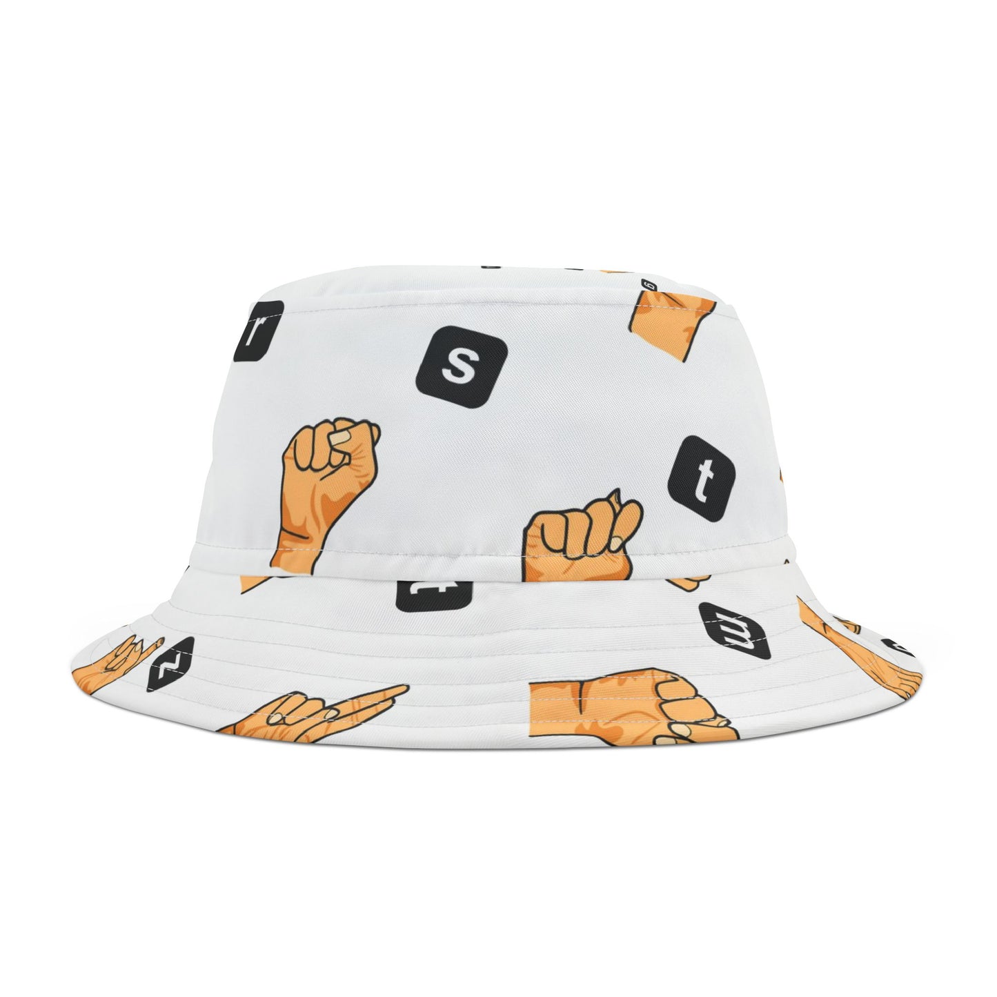 SIGN LANUAGE (informant) Bucket Hat (AOP)