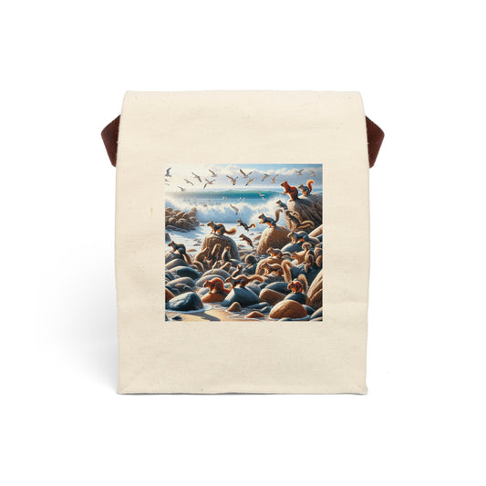 Canvas Lunch Bag With Strap