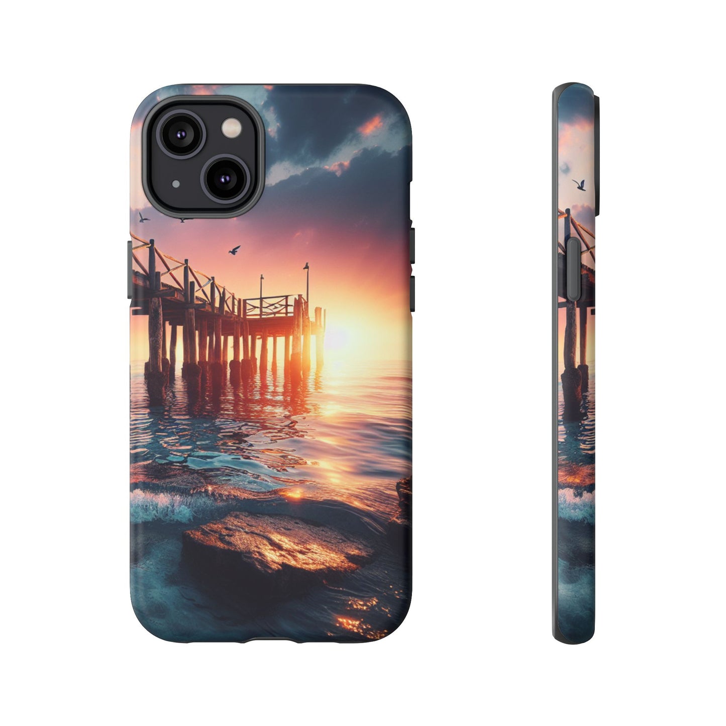 SUNSET on the PIER  phone case