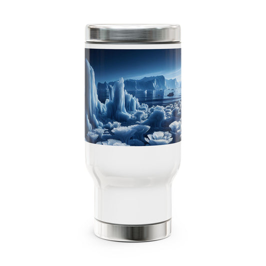 Stainless Steel Travel Mug with Handle, 14oz