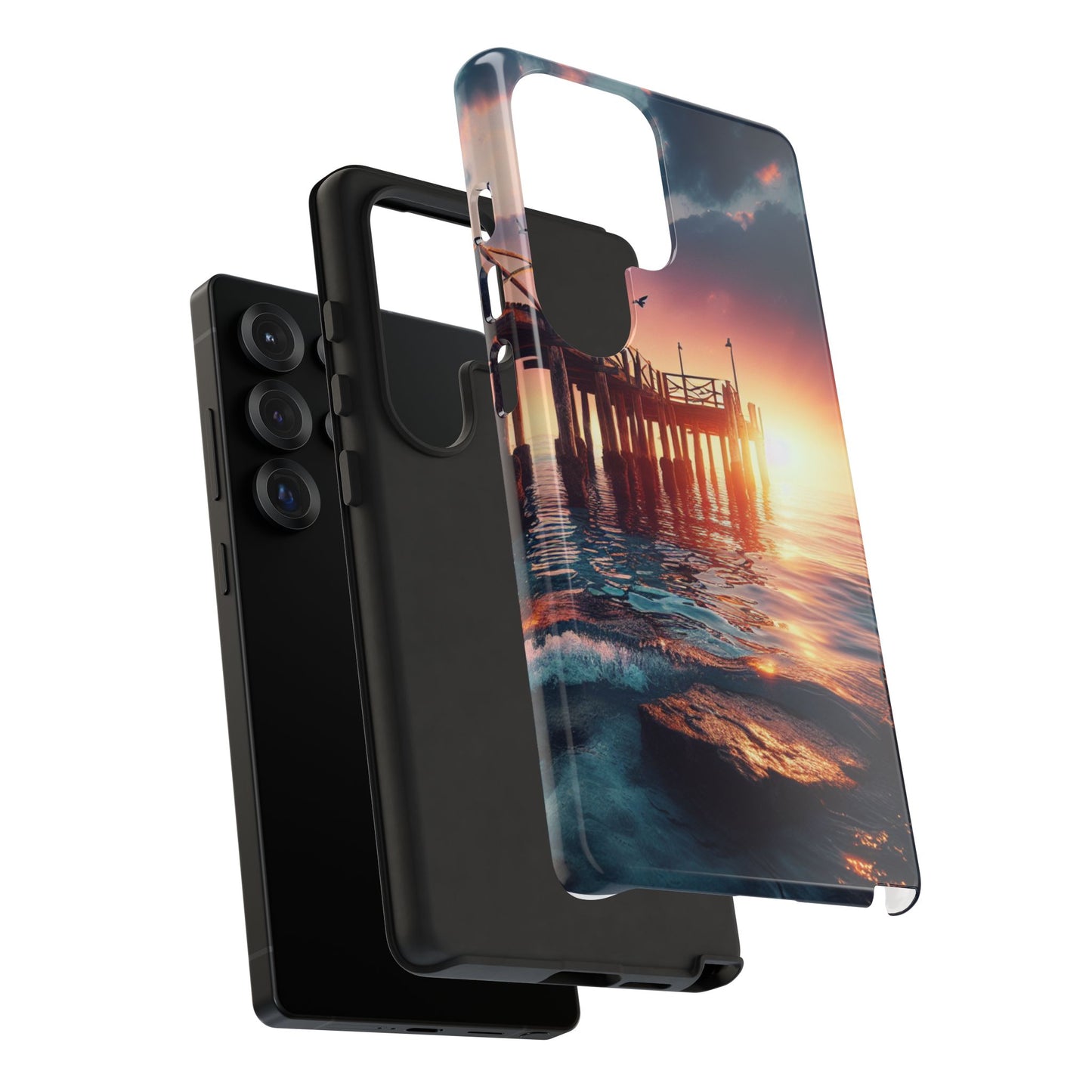 SUNSET on the PIER  phone case