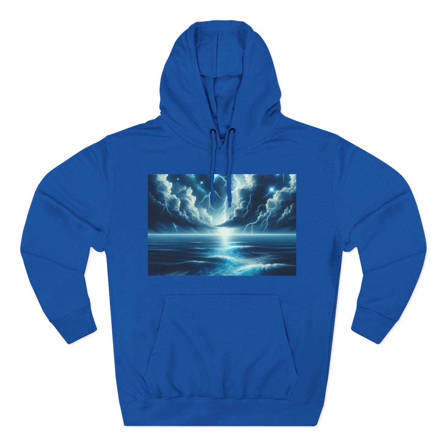 Three-Panel Fleece Hoodie