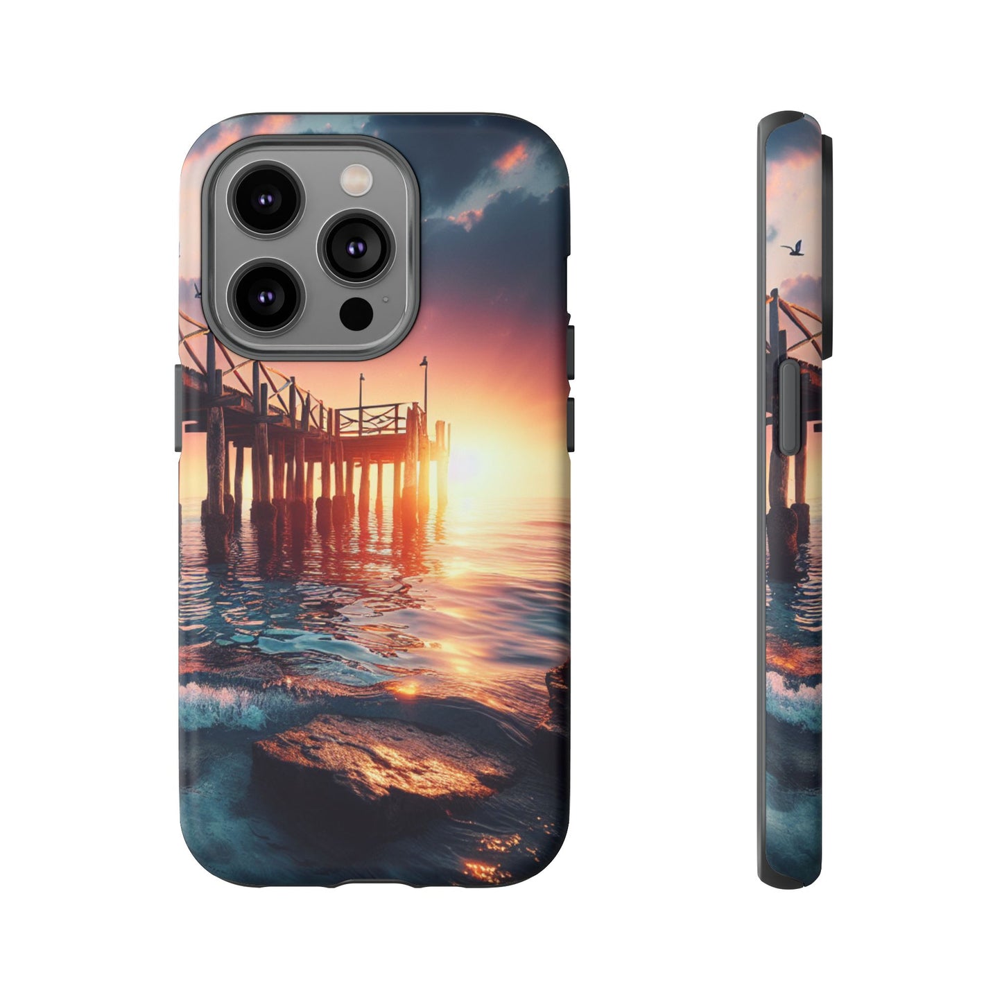 SUNSET on the PIER  phone case