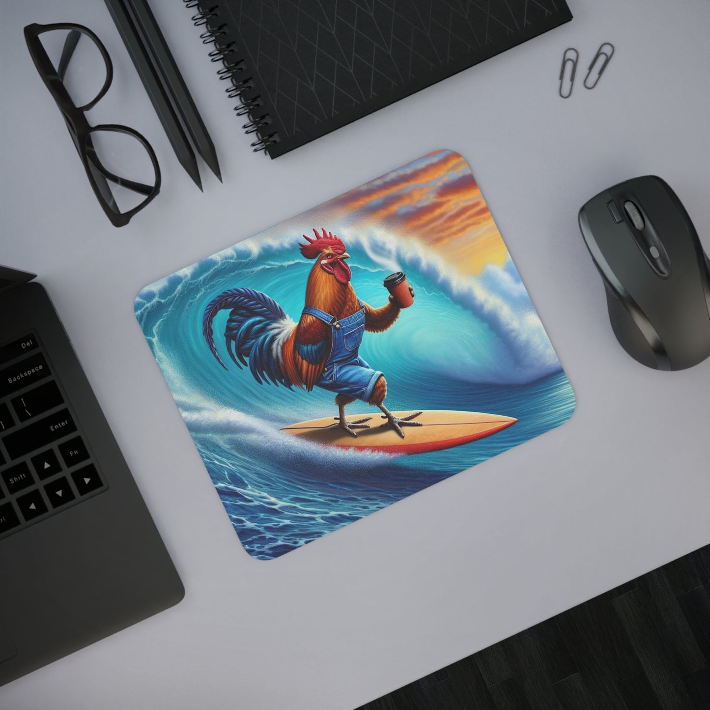 SUFRING ROOSTER mouse pad