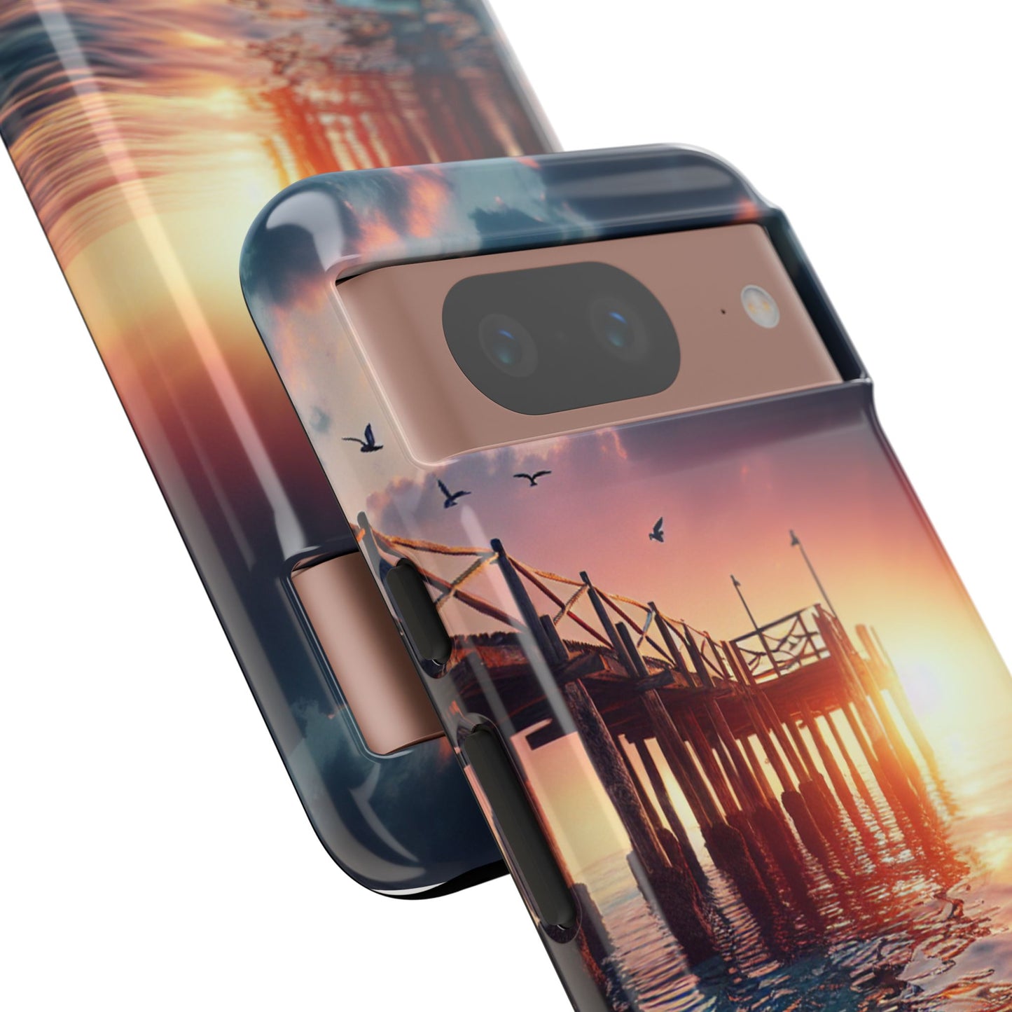 SUNSET on the PIER  phone case