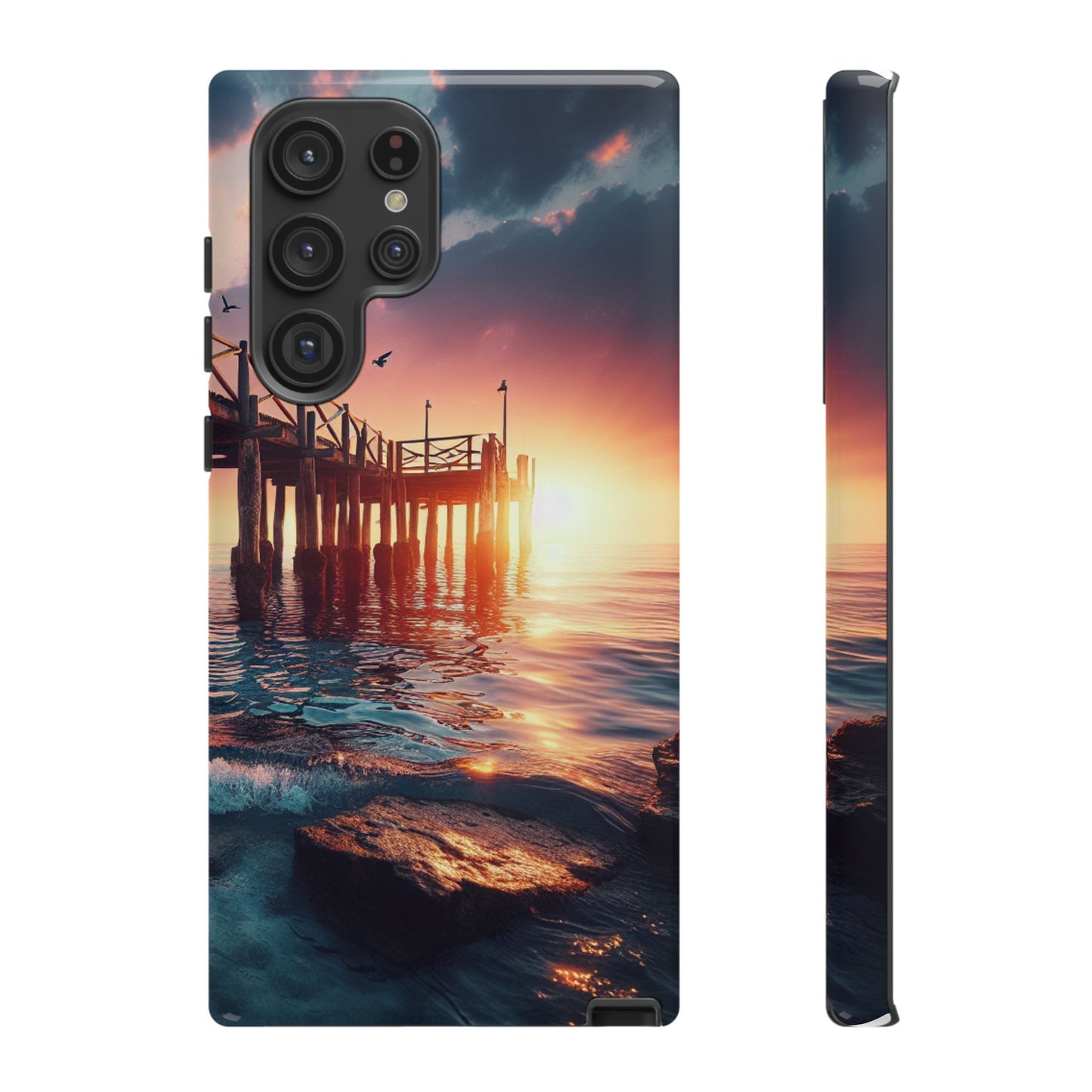 SUNSET on the PIER  phone case