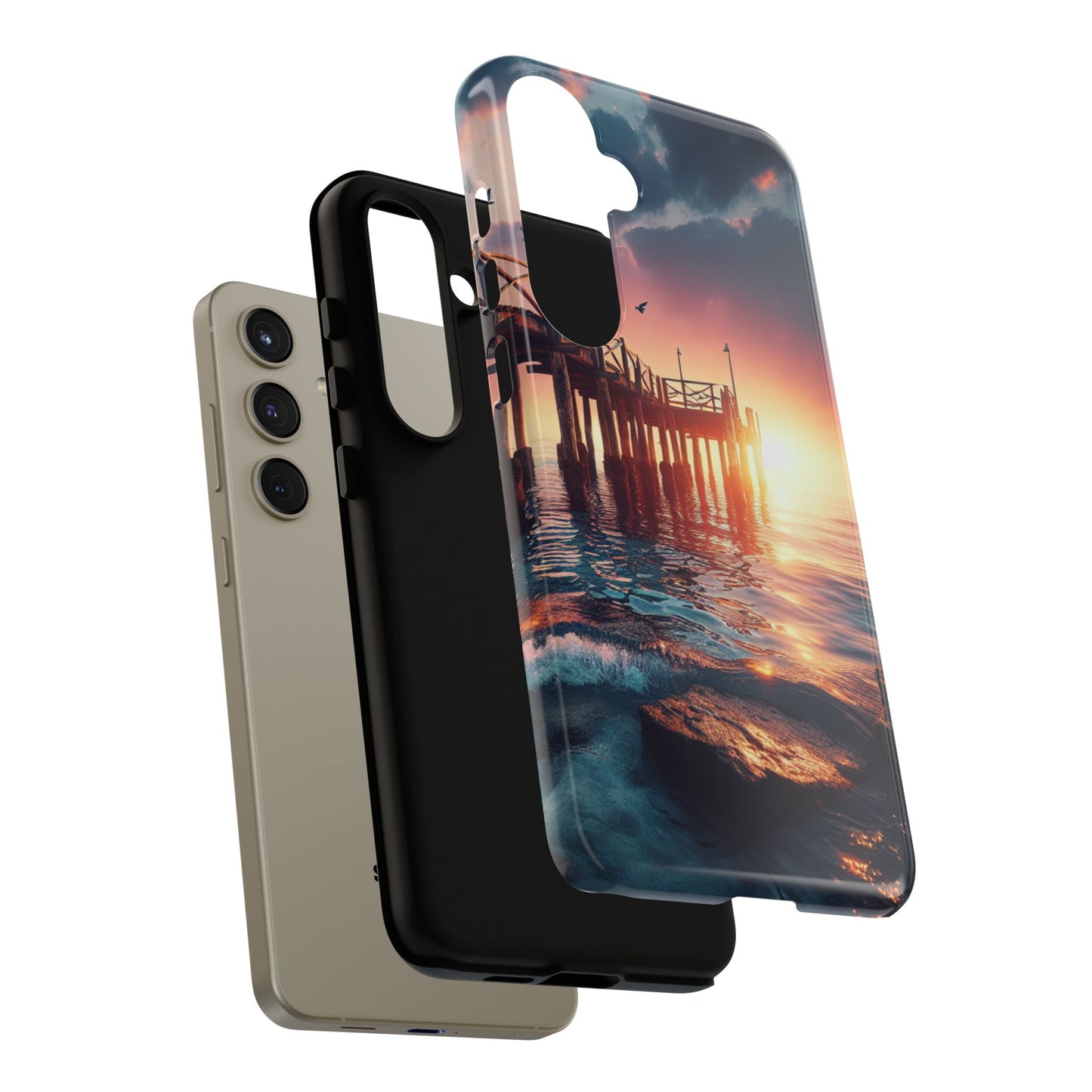 SUNSET on the PIER  phone case