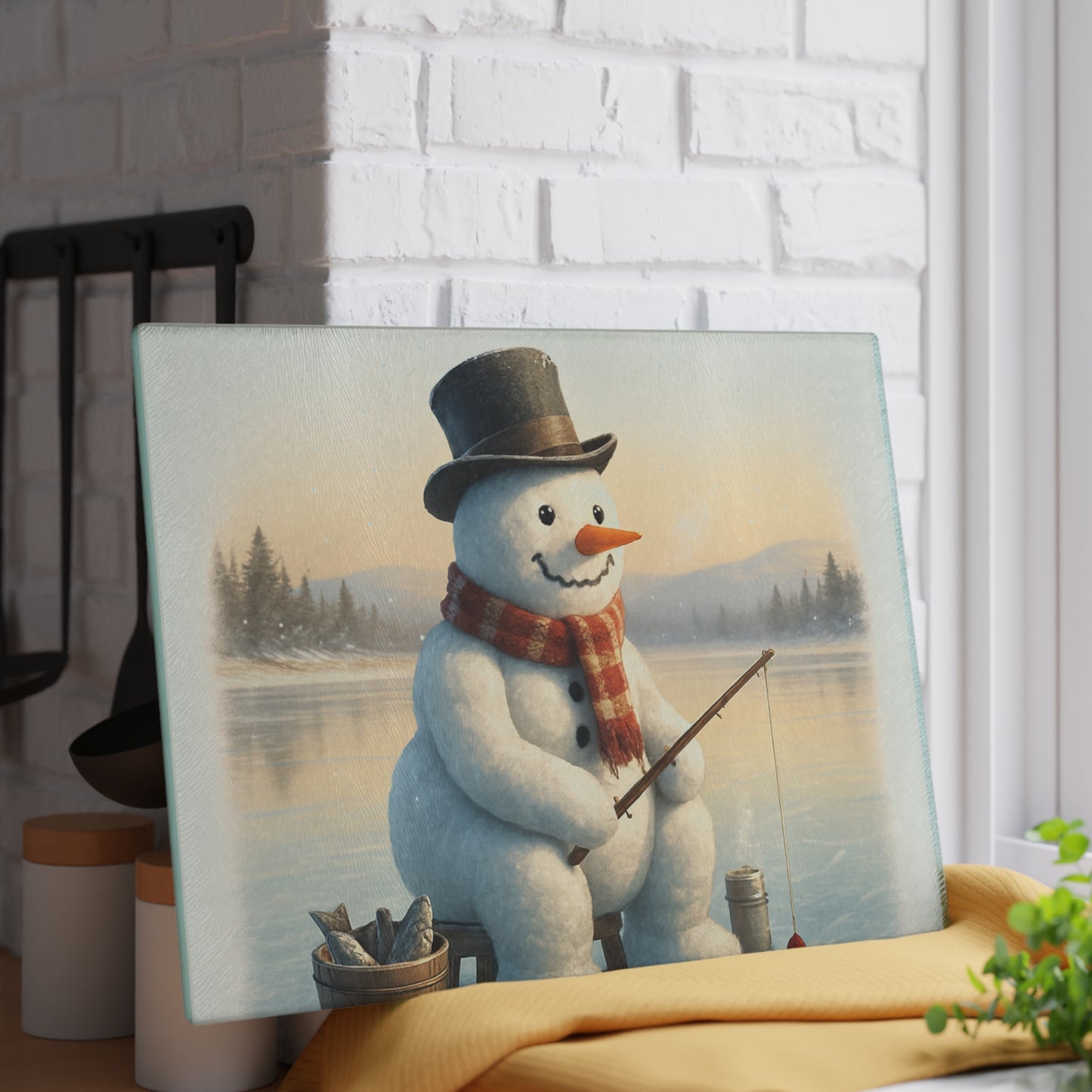 CHRISTMAS Glass Cutting Board