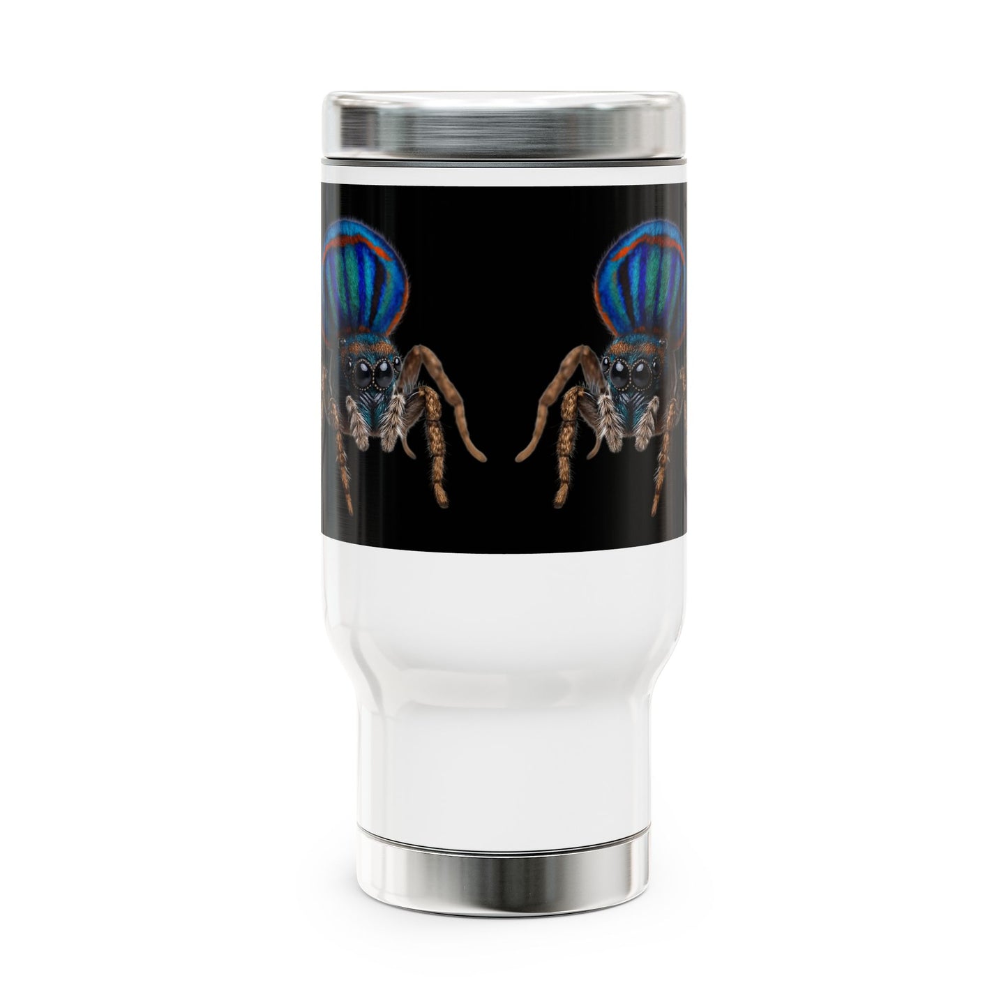 Stainless Steel Travel Mug with Handle, 14oz