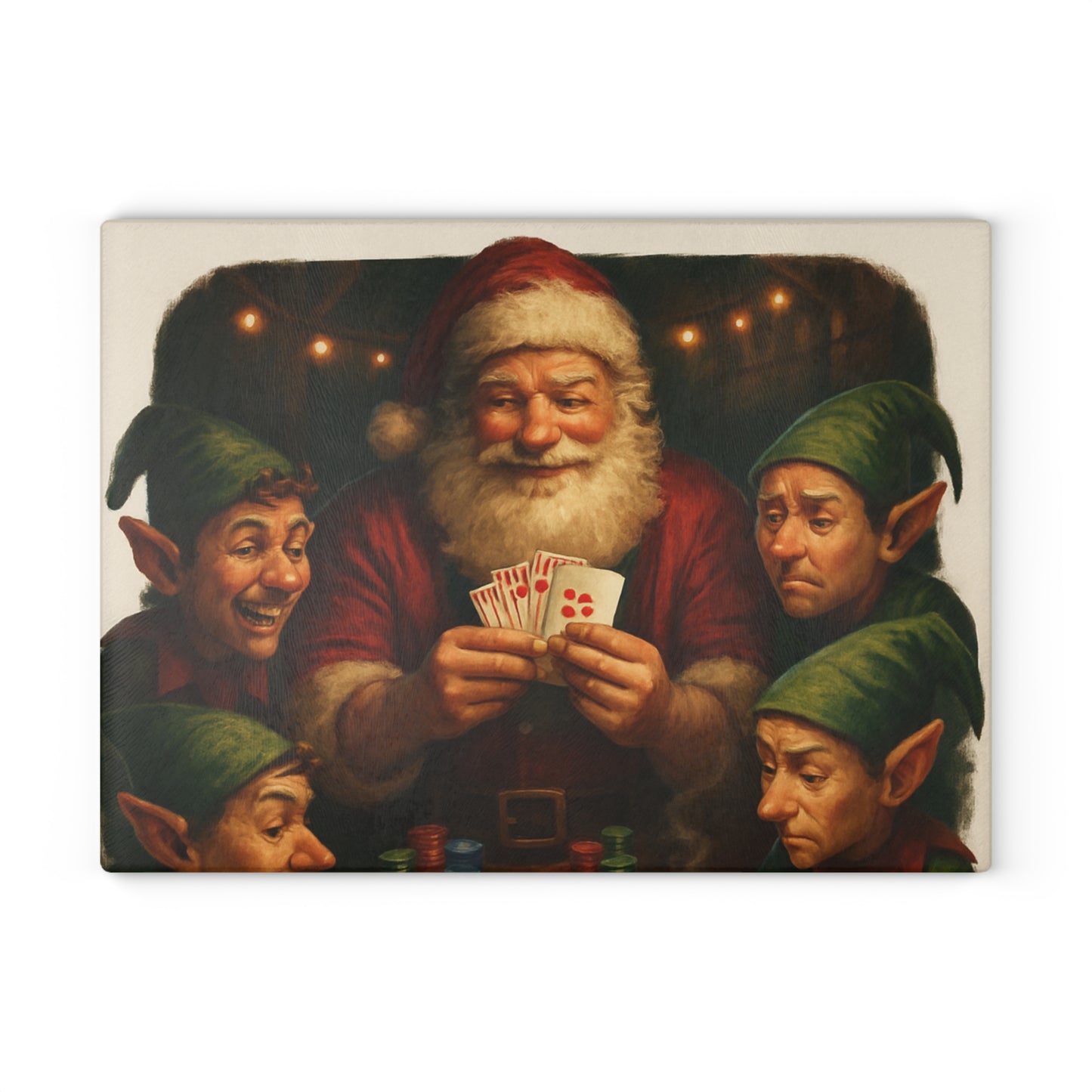 CHRISTMAS Glass Cutting Board