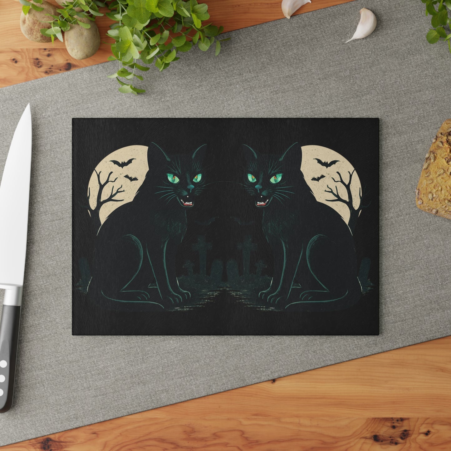 HALLOWEEN Glass Cutting Board