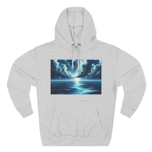 Three-Panel Fleece Hoodie