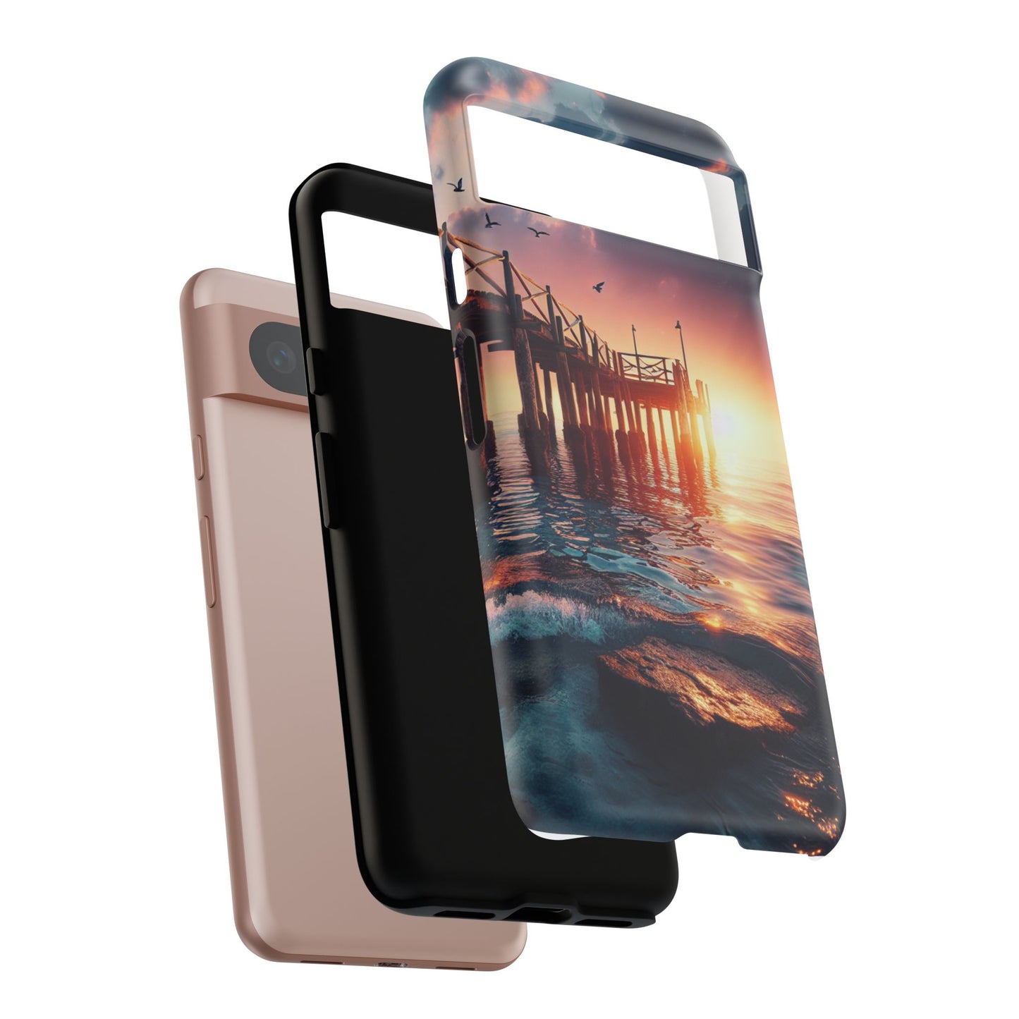 SUNSET on the PIER  phone case
