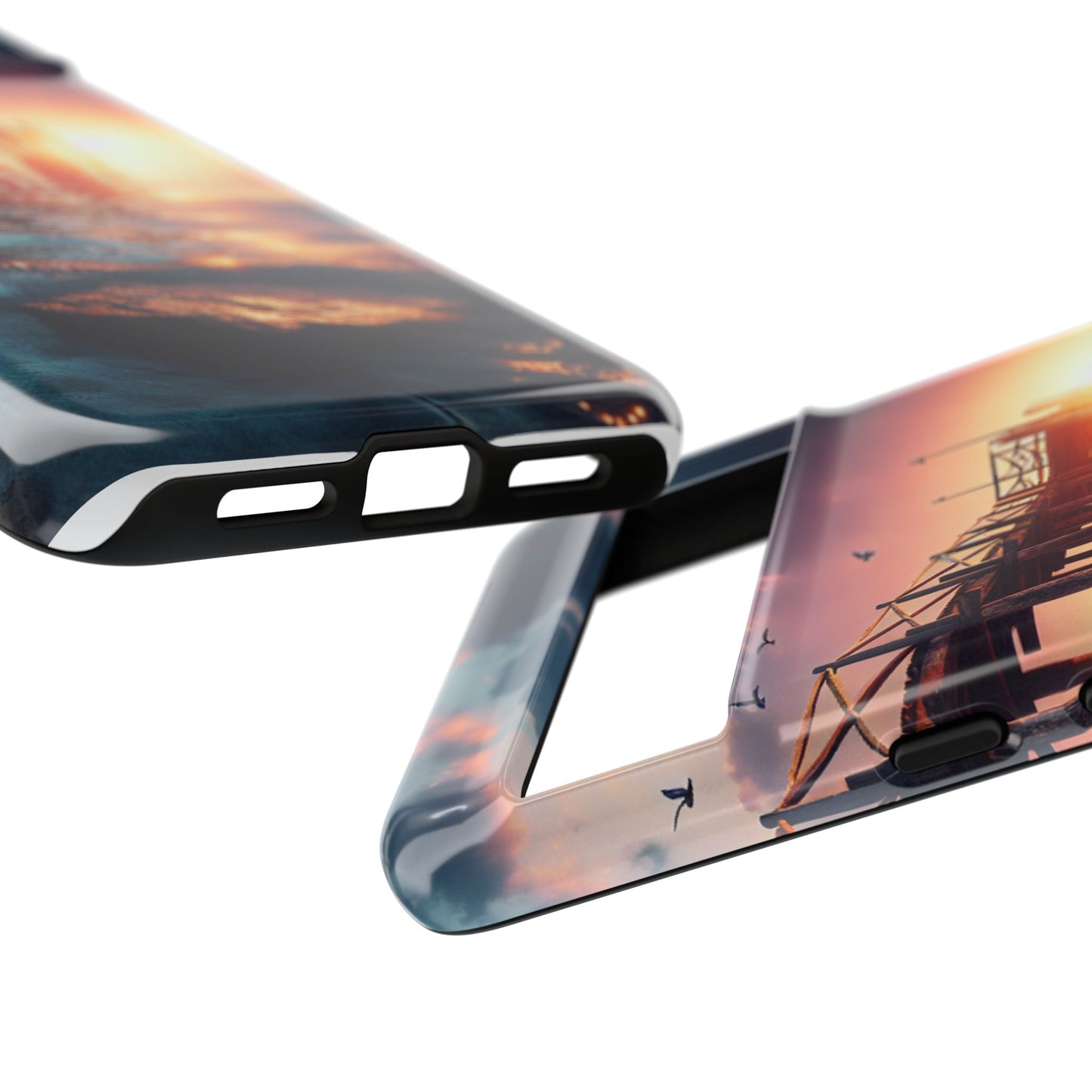 SUNSET on the PIER  phone case