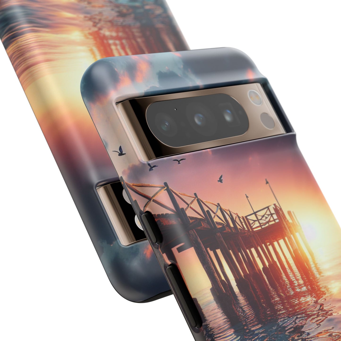 SUNSET on the PIER  phone case