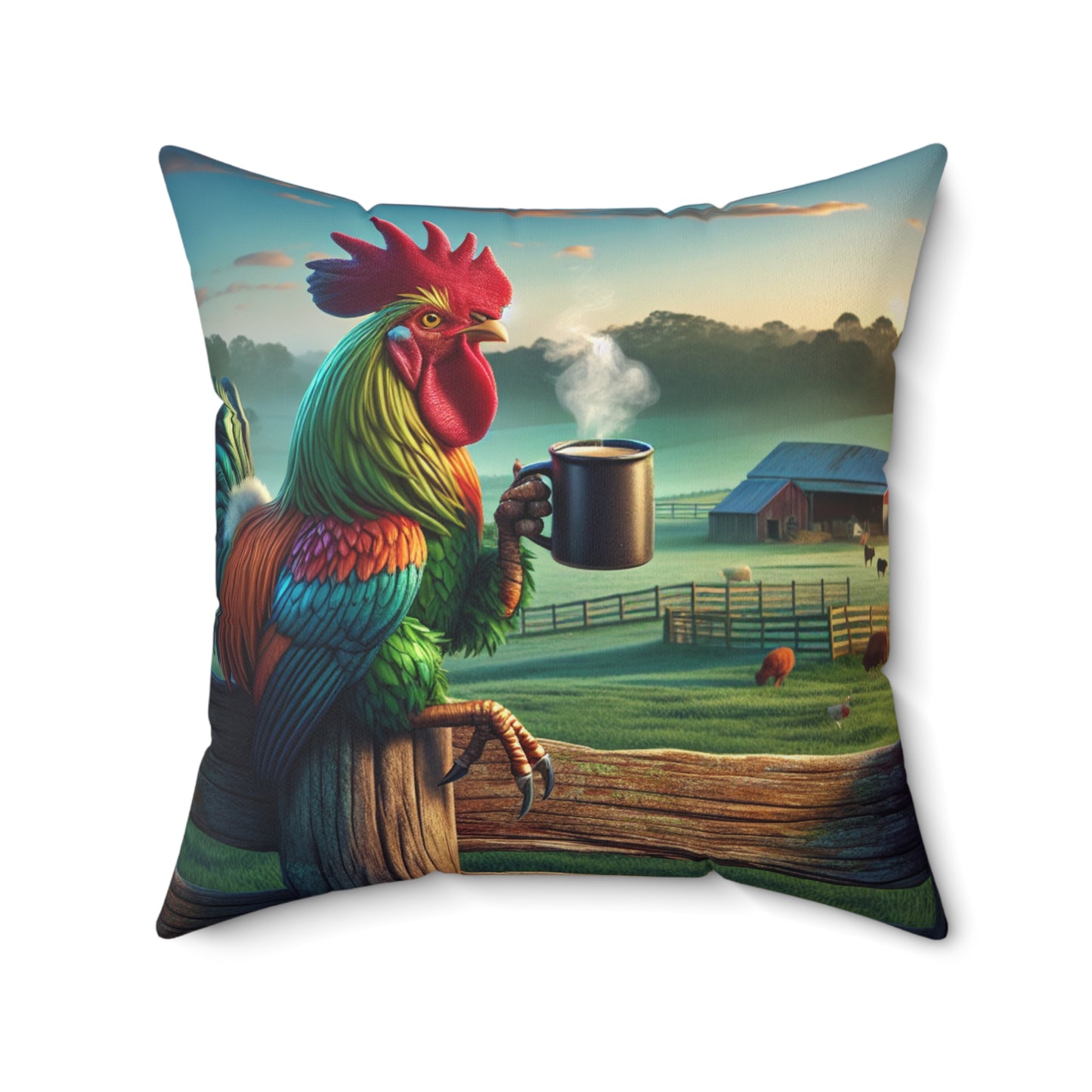 Spun Polyester Square Pillow