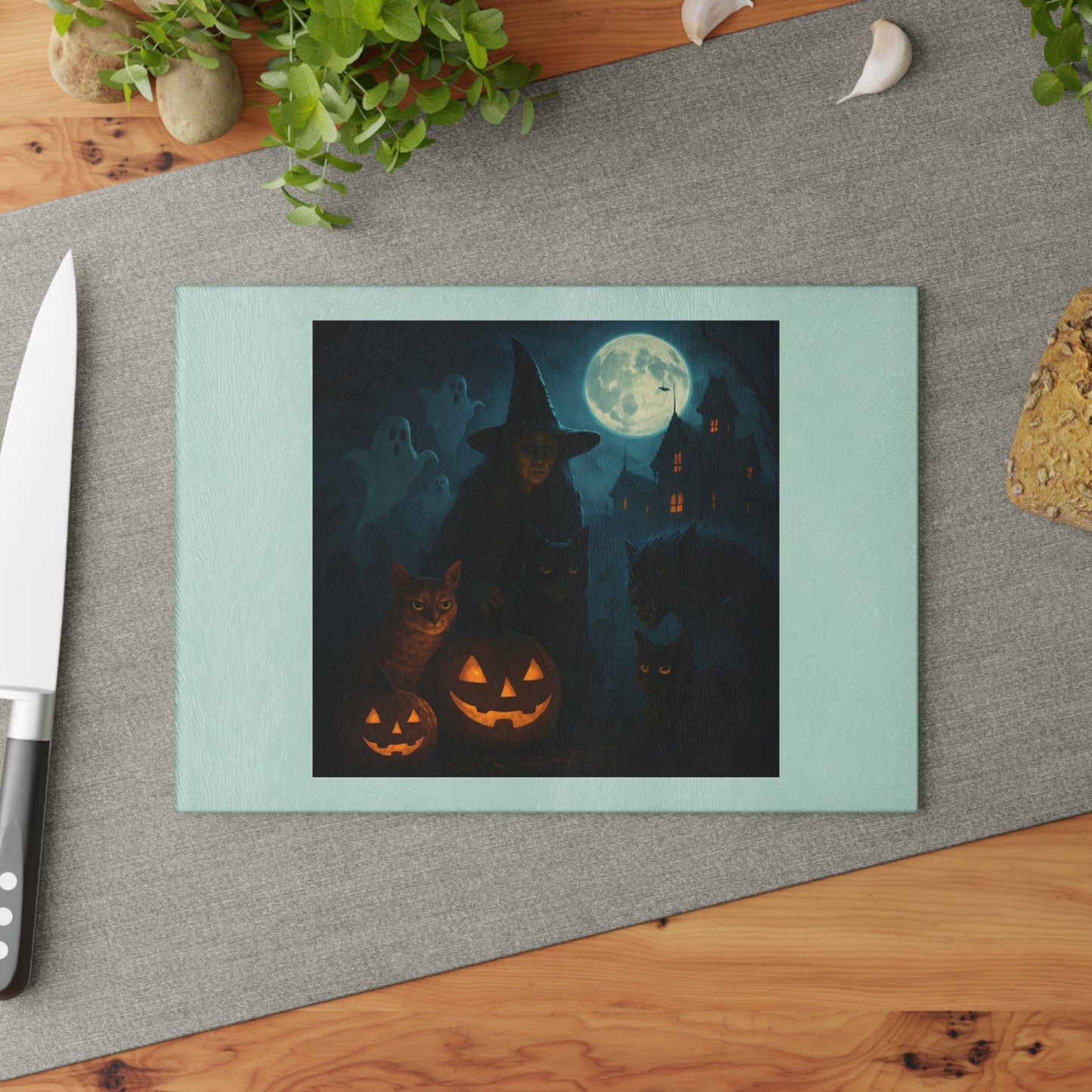 HALLOWEEN Glass Cutting Board