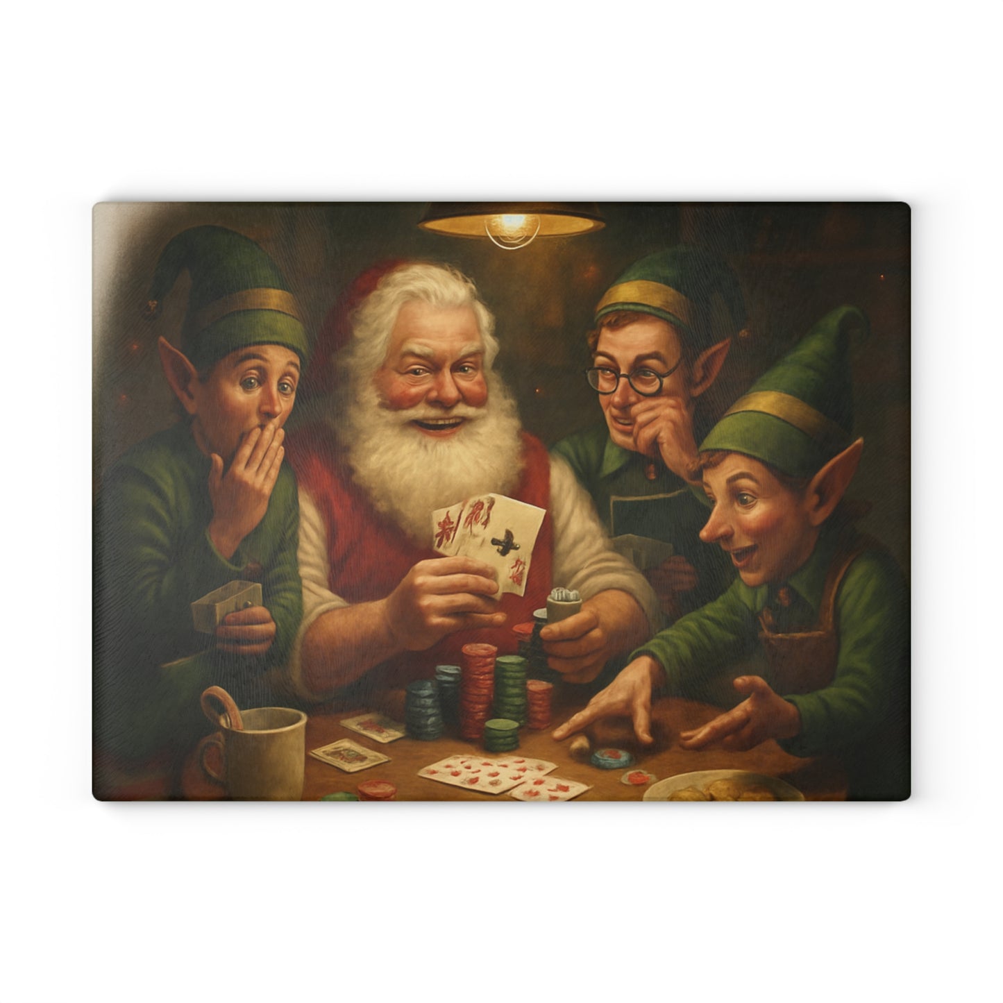 CHRISTMAS Glass Cutting Board