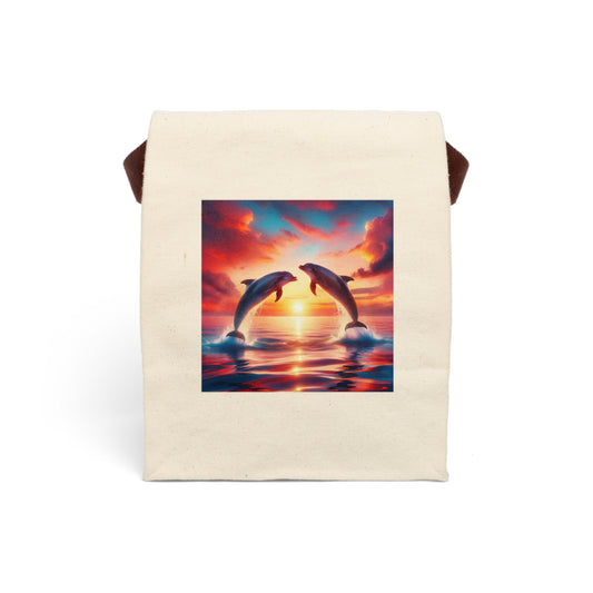 Canvas Lunch Bag With Strap