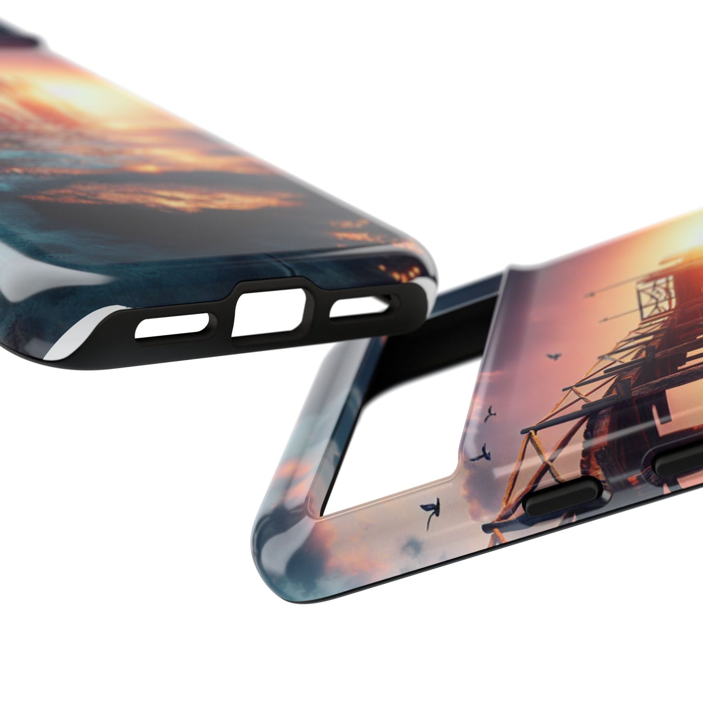 SUNSET on the PIER  phone case