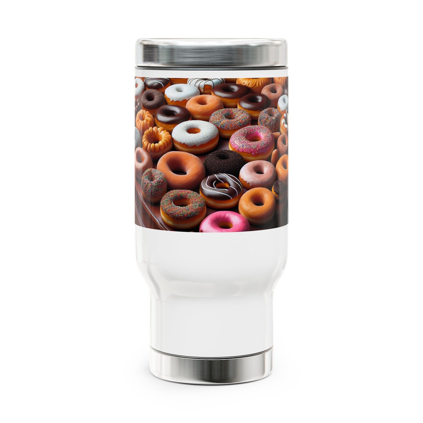 Stainless Steel Travel Mug with Handle, 14oz