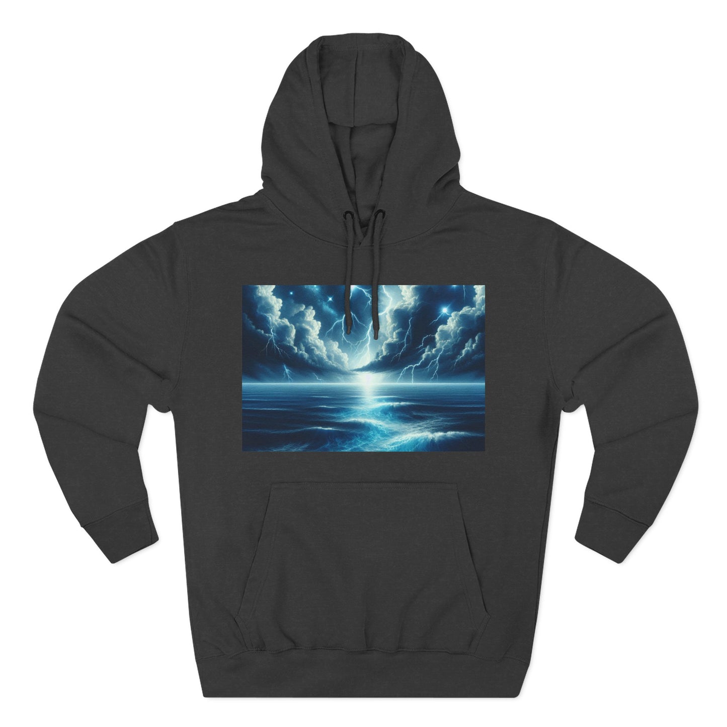 Three-Panel Fleece Hoodie