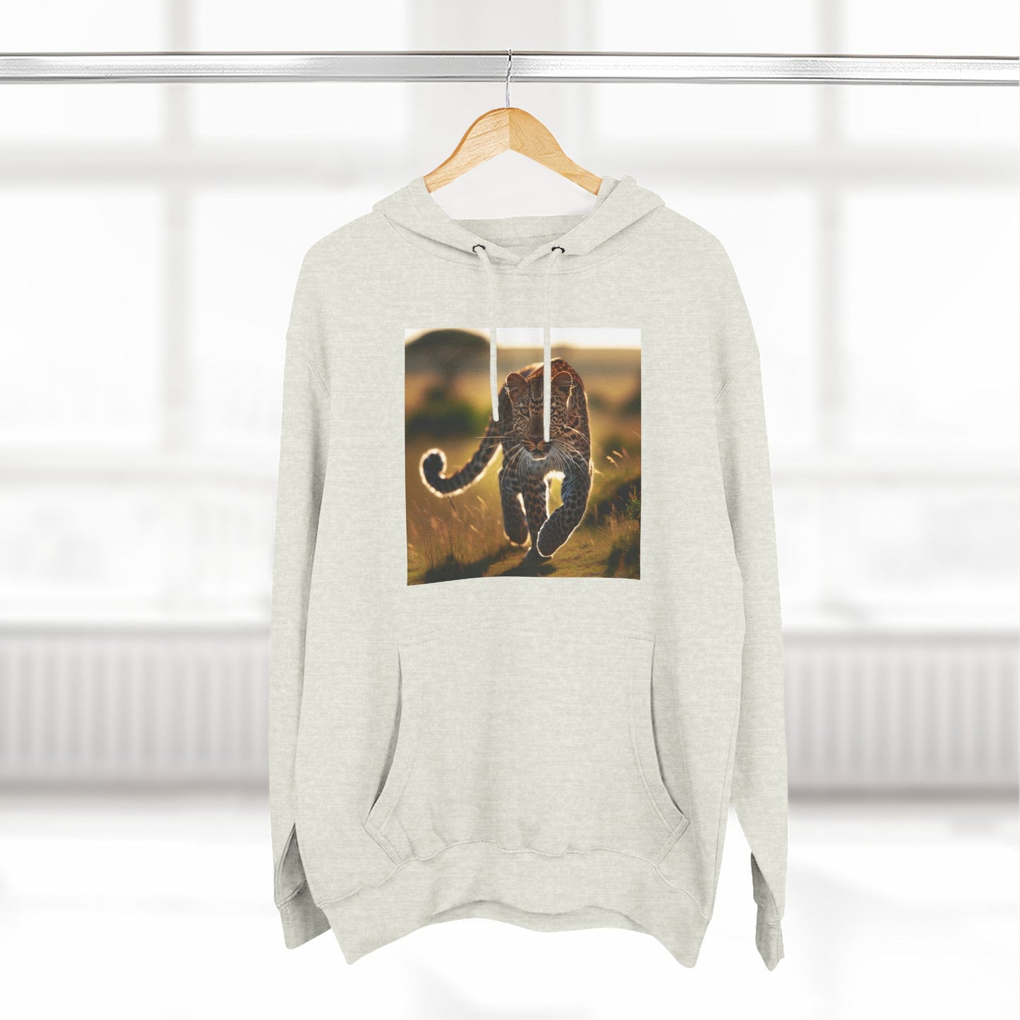 Three-Panel Fleece Hoodie