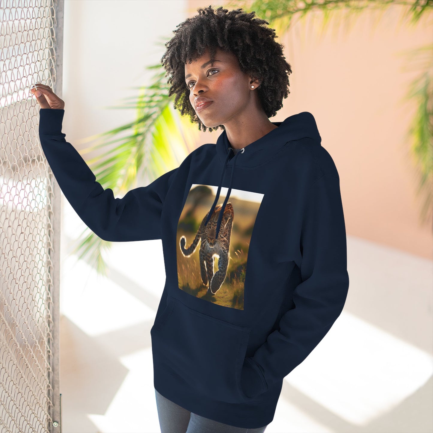 Three-Panel Fleece Hoodie