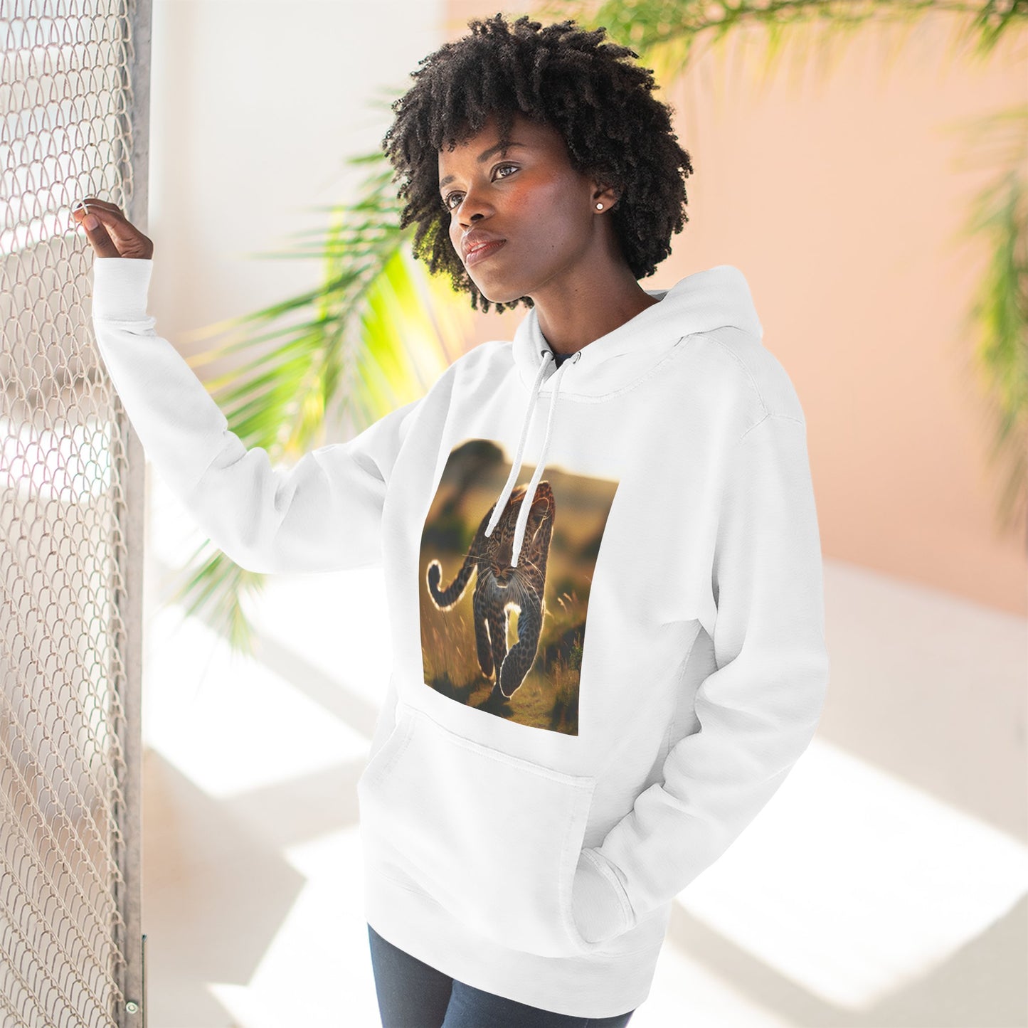 Three-Panel Fleece Hoodie
