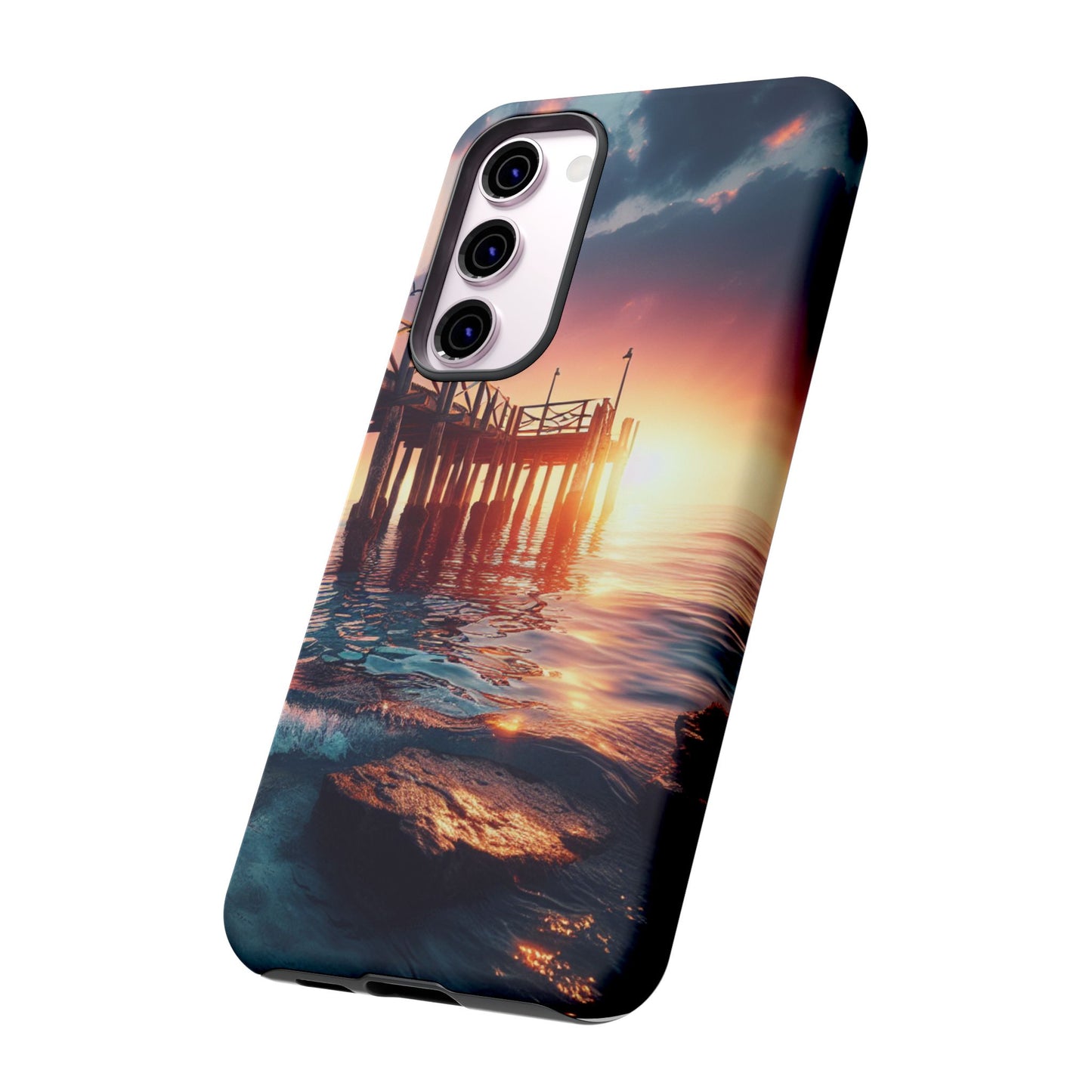 SUNSET on the PIER  phone case