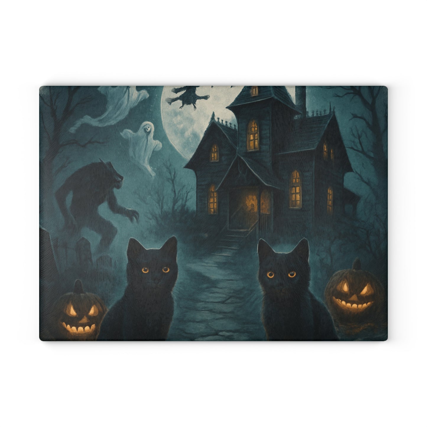 HALLOWEEN Glass Cutting Board
